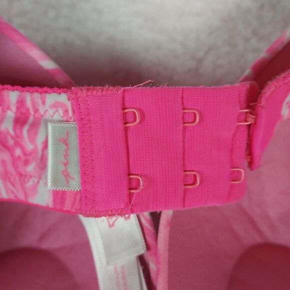 Victoria’s Secret PINK 36D Underwire Bra Pink Marble Swirl Print Molded Cups - Picture 6 of 7